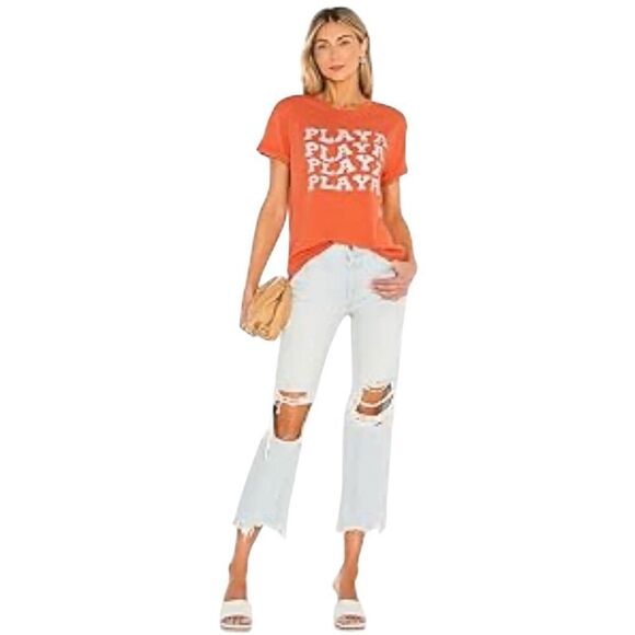 Free People Denim - Free People We The Free Maggie Jeans Women's 25 Blue Distressed Mid-Rise Crop